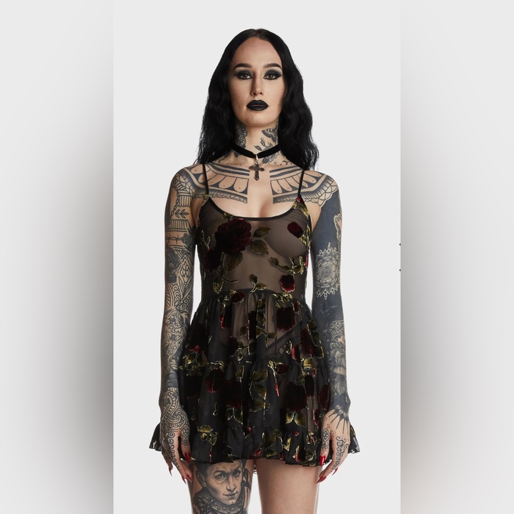 Widow Befallen Romance Mini Dress
